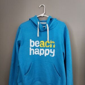 Blue Beach Happy Hoodie